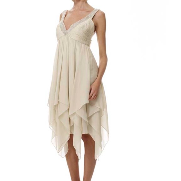 Chris Kole Handmade Silk Chiffon Bridal/Cocktail Dress (Tags on) - Picture 4 of 7